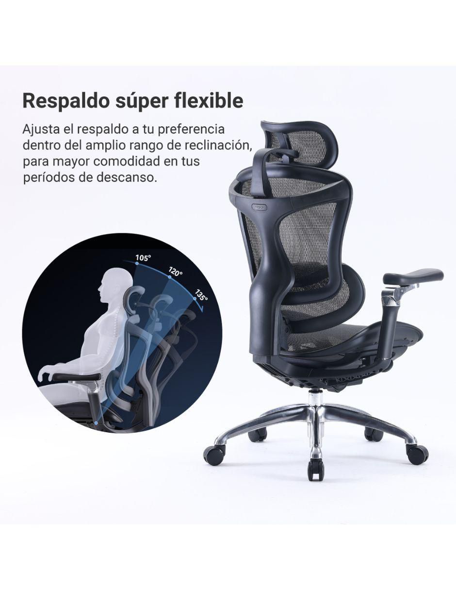 Silla escritorio ergomax randu "de" mezcla de materiales