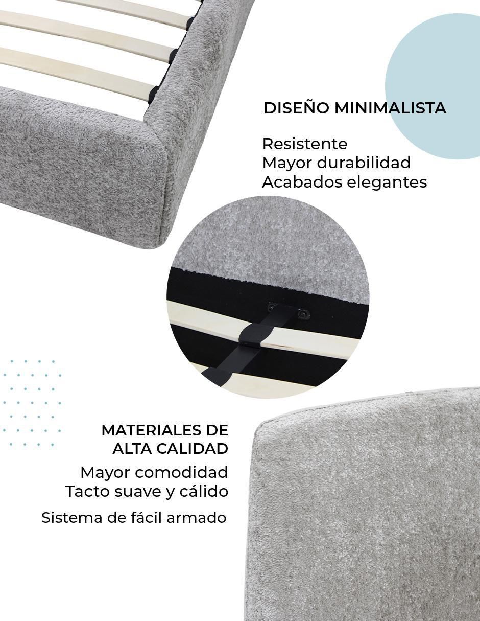 Cama Chester de madera matrimonial 8