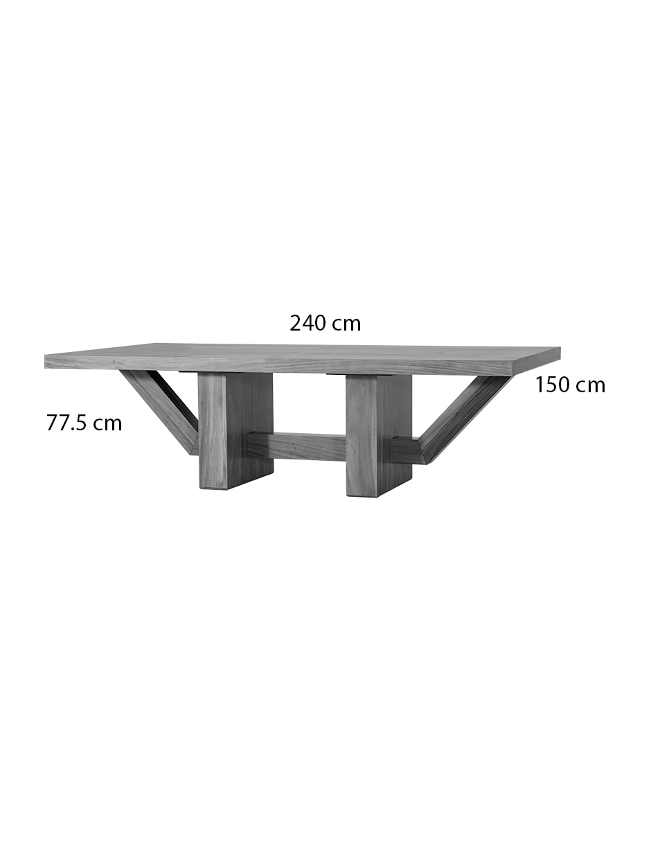 Mesa comedor Mérida de chapa madera 5