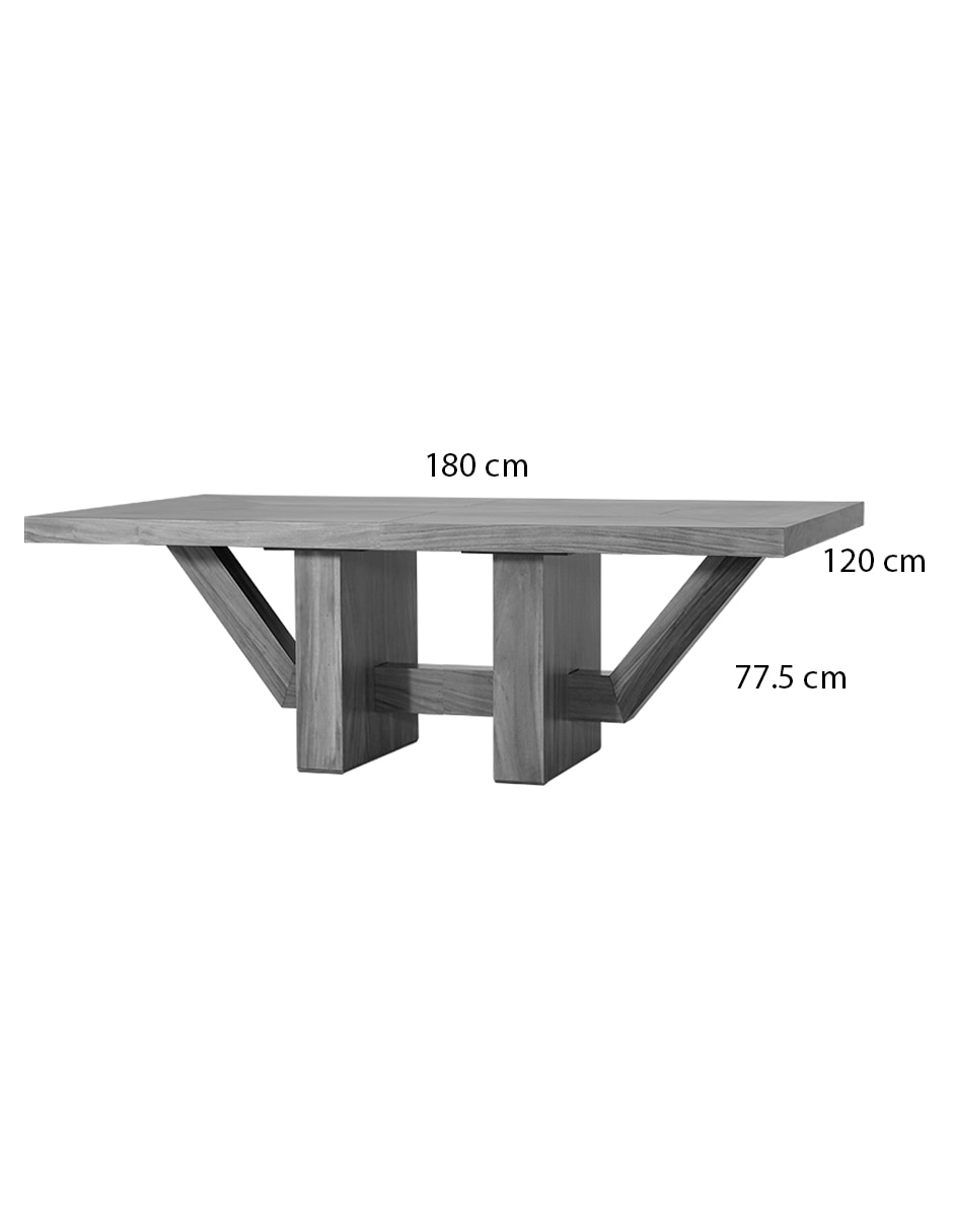Mesa de comedor Merida de chapa madera 4
