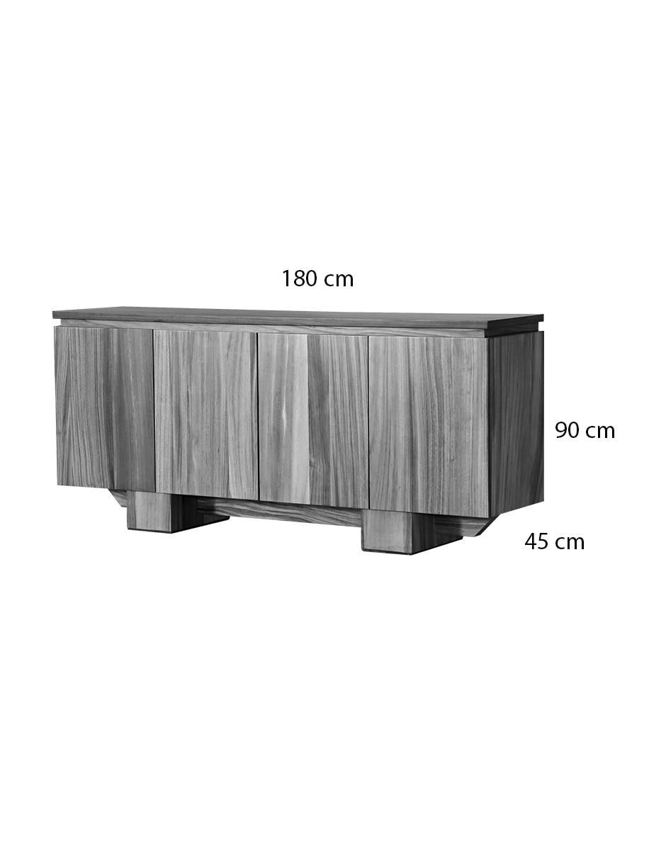 Bufetero comedor Mérida de chapa madera 8