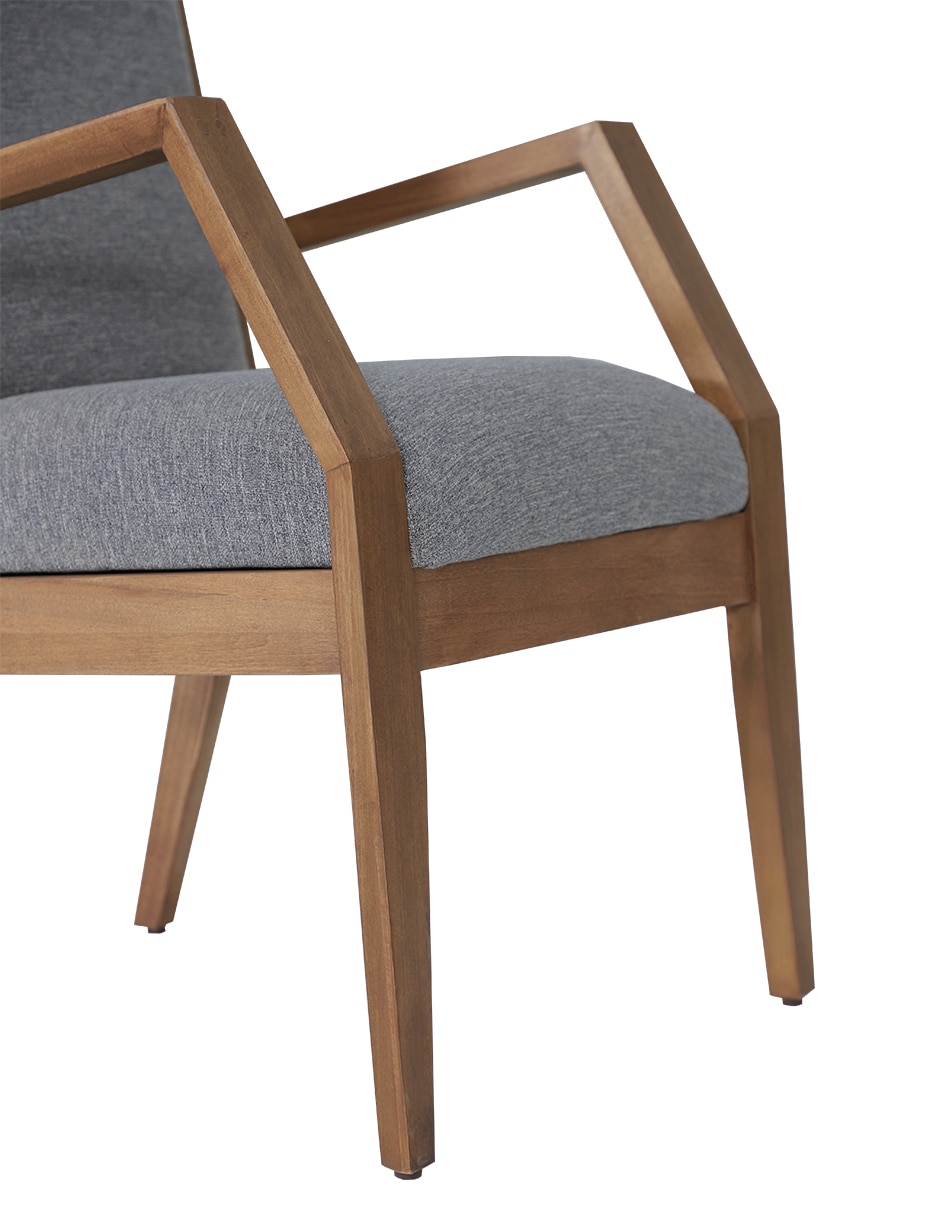 Silla Mérida de madera y tela 7