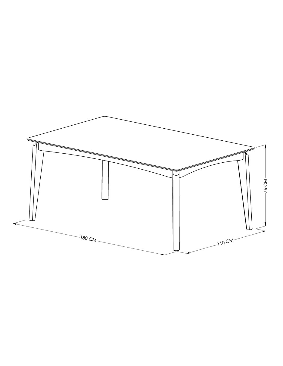 Mesa Maryland de madera álamo 7