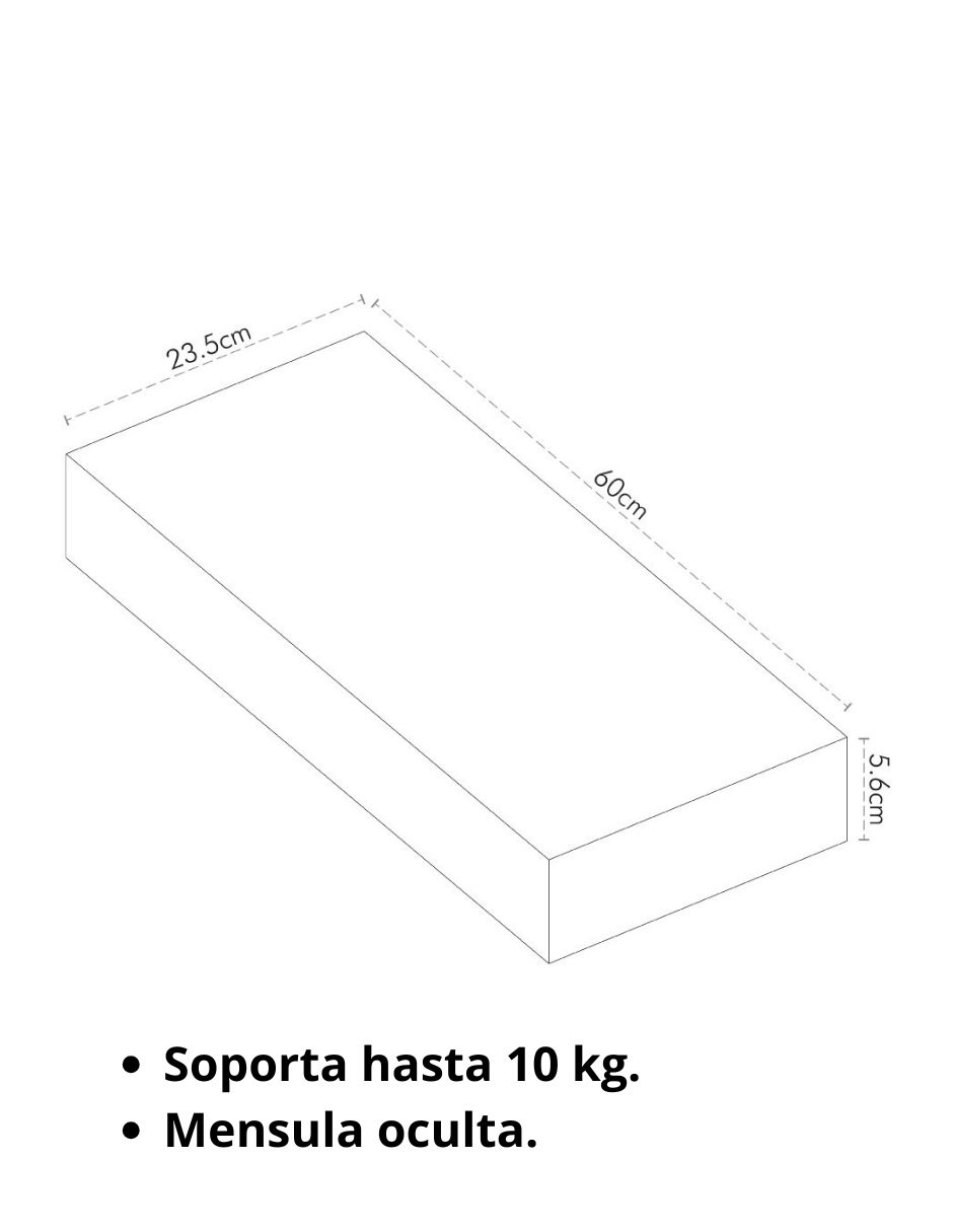 Repisa Gaviota de madera 5