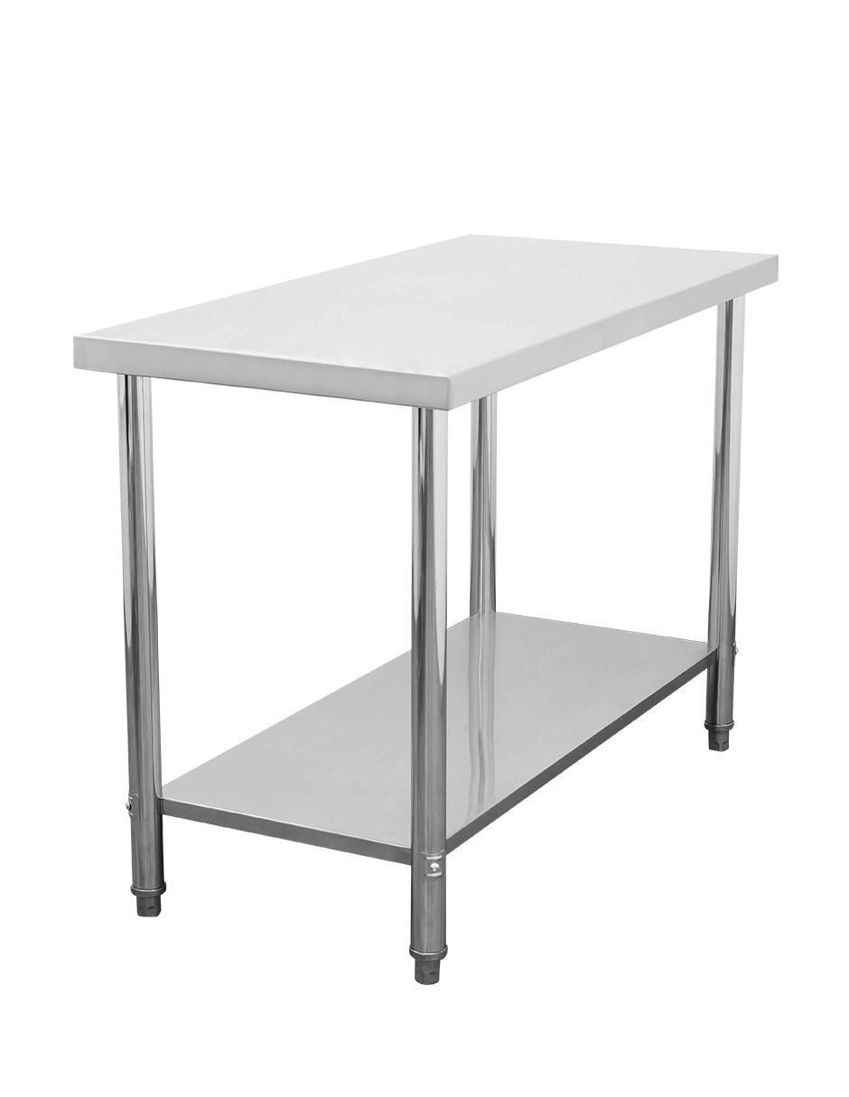 Mesa isla sencilla de acero inoxidable