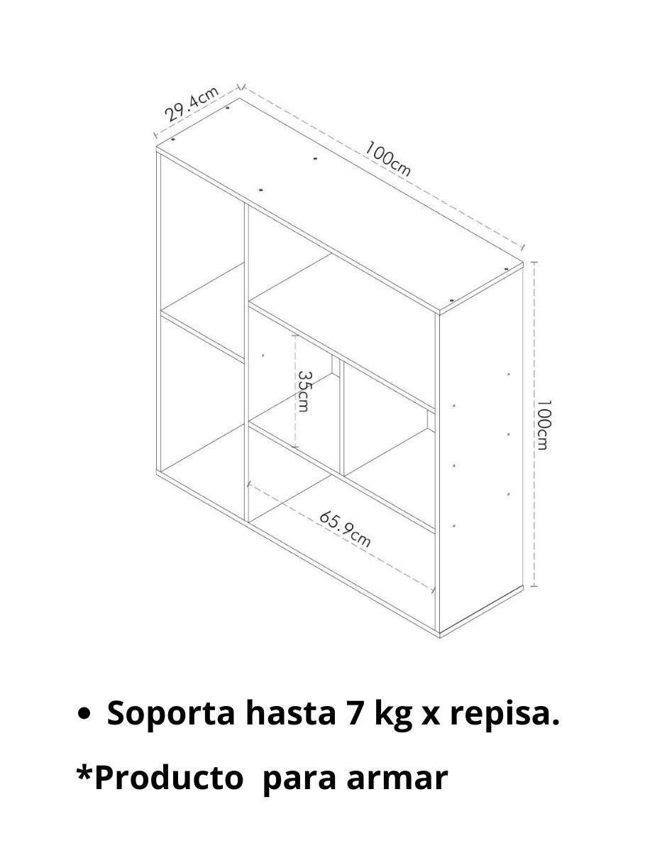 Librero Galapagos de MDF 5