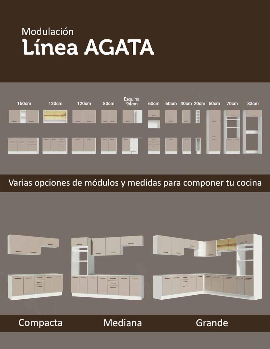 Bufetero Agata de aglomerado 6