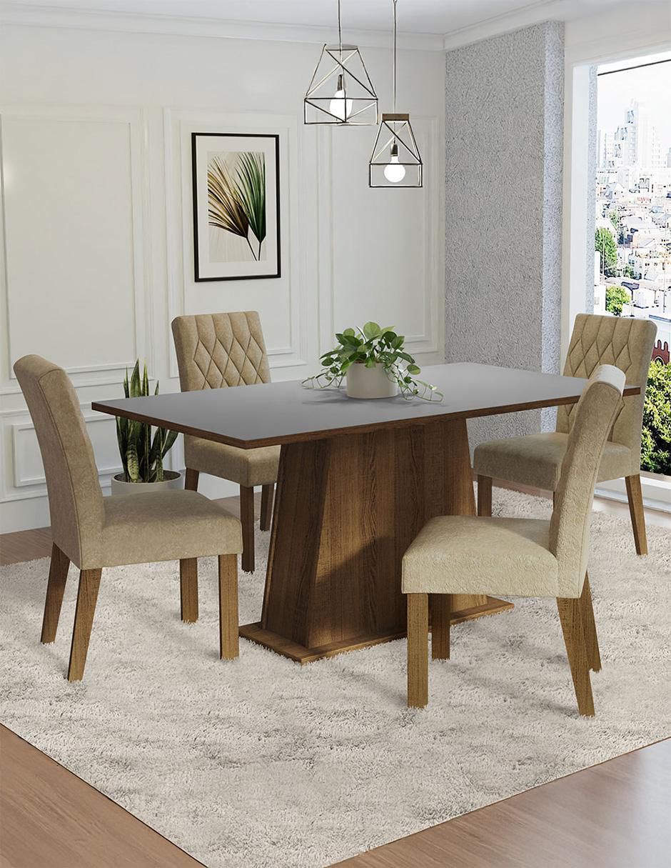 Comedor Ashley para 4 personas 2