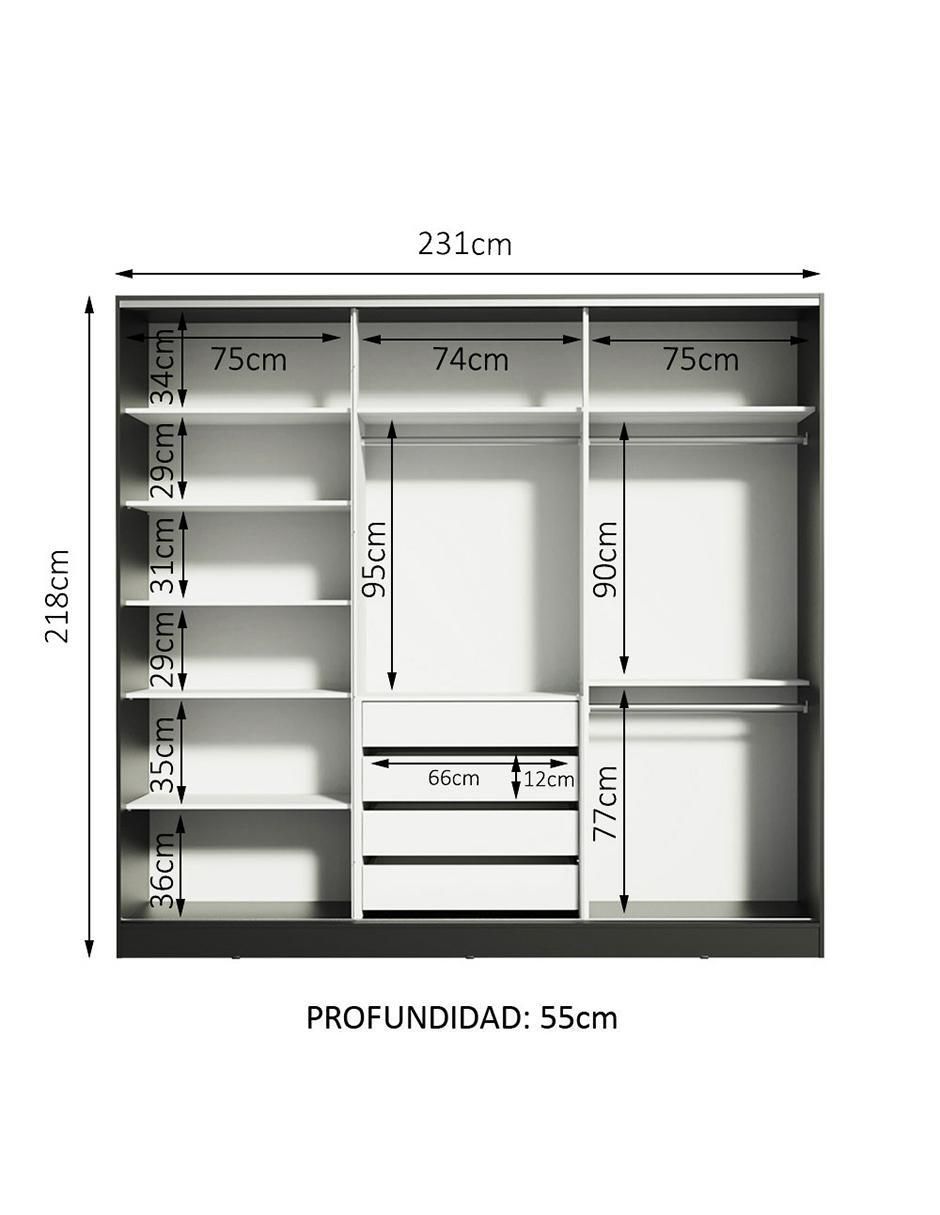 Ropero armable Royale 1063d81e de MDP 6
