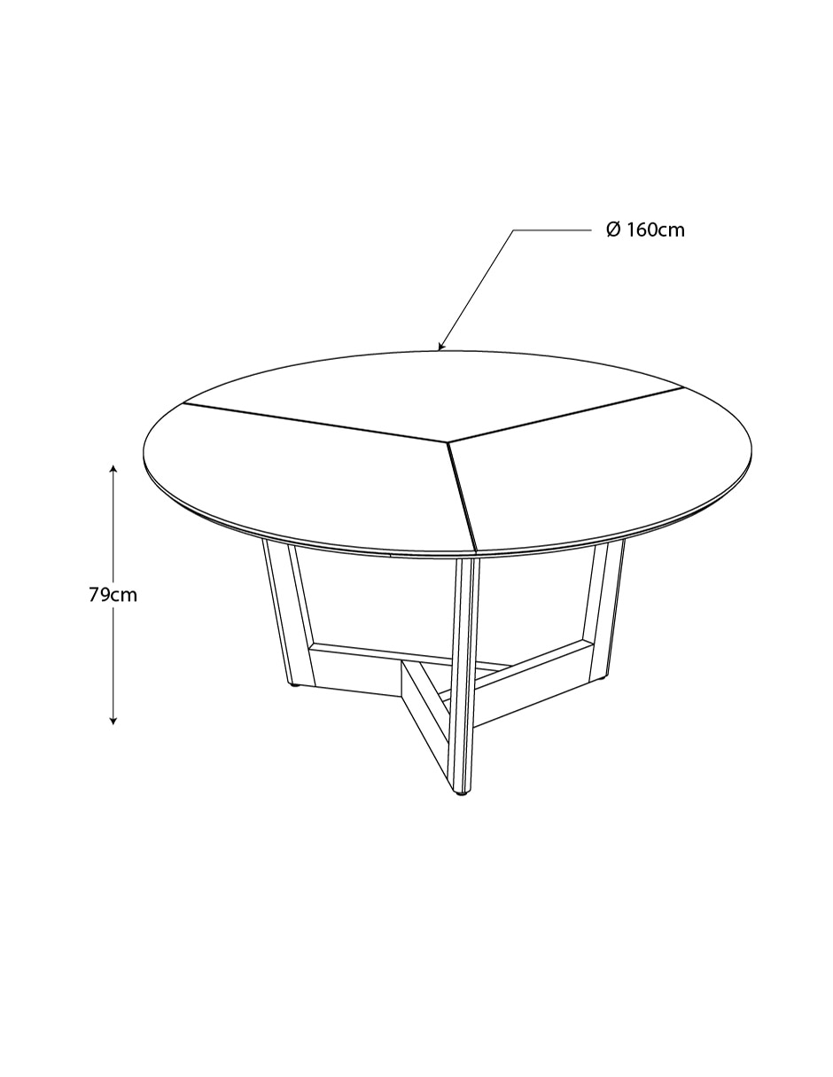 Mesa Zurich de madera 5