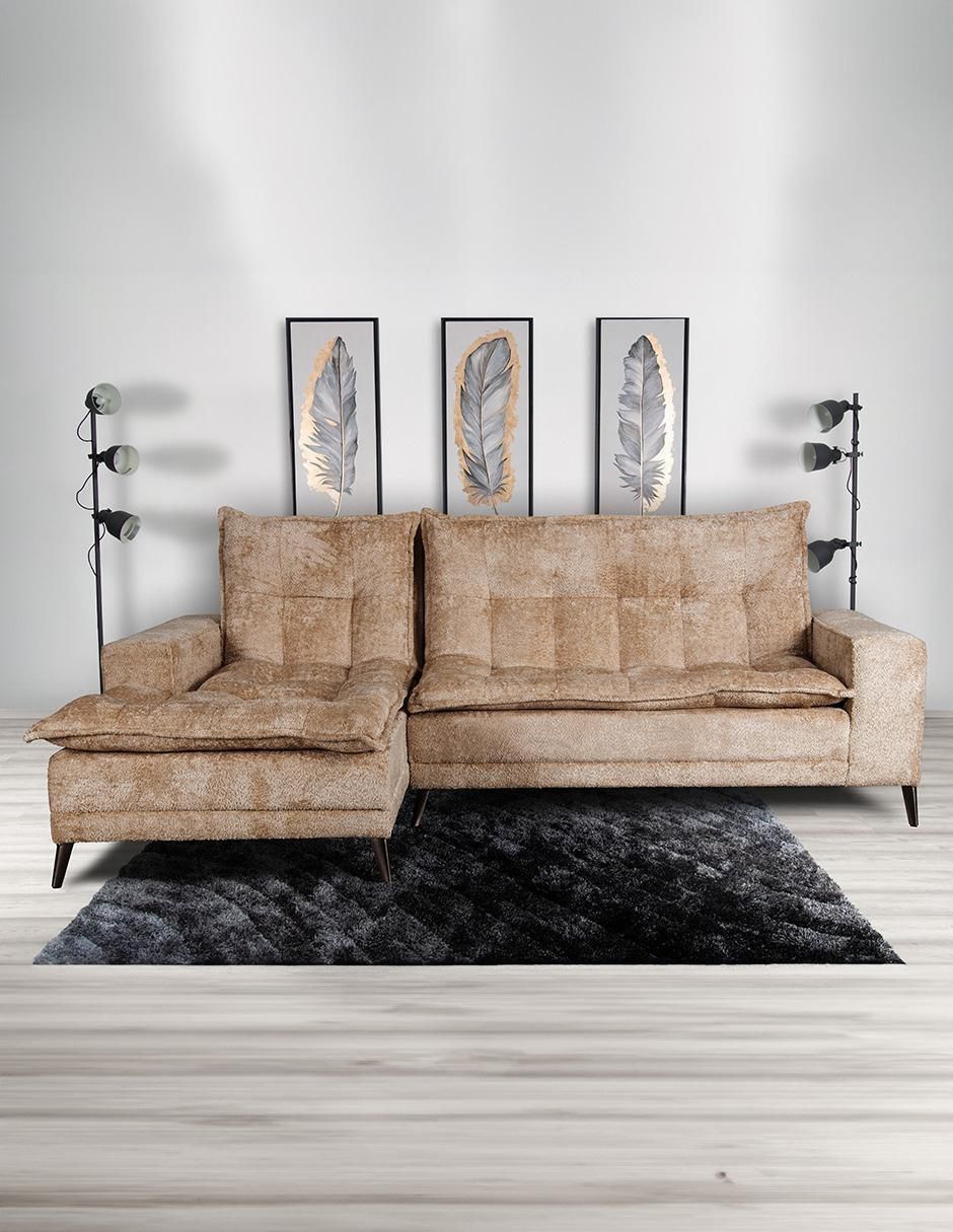 "futón/sofá cama" sí jennifer izquierda m & e muebles "de" poliéster