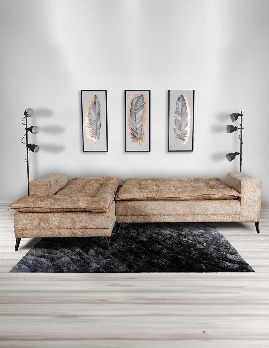 "futón/sofá cama" sí jennifer izquierda m & e muebles "de" poliéster