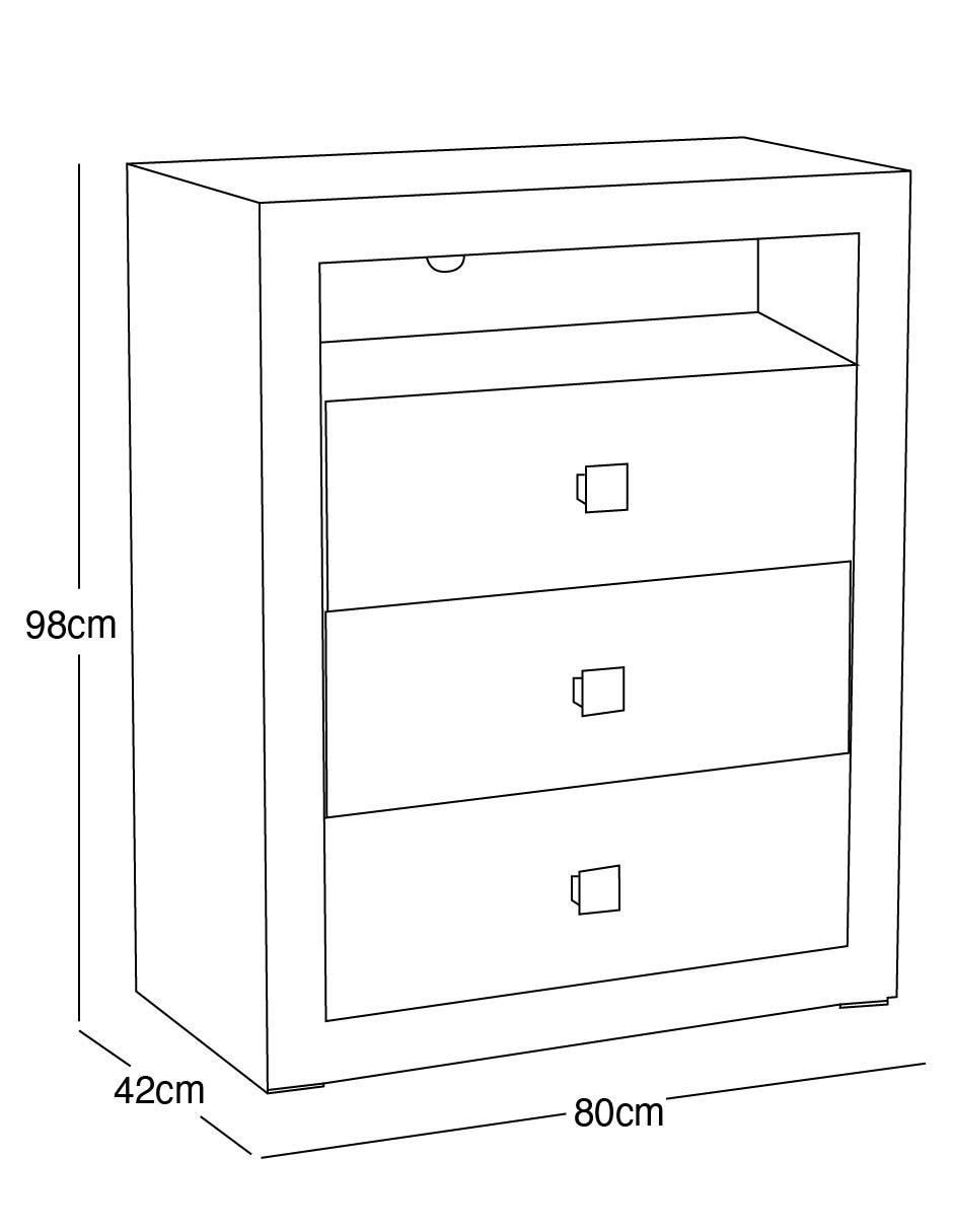 Cajonera Braham de madera 4