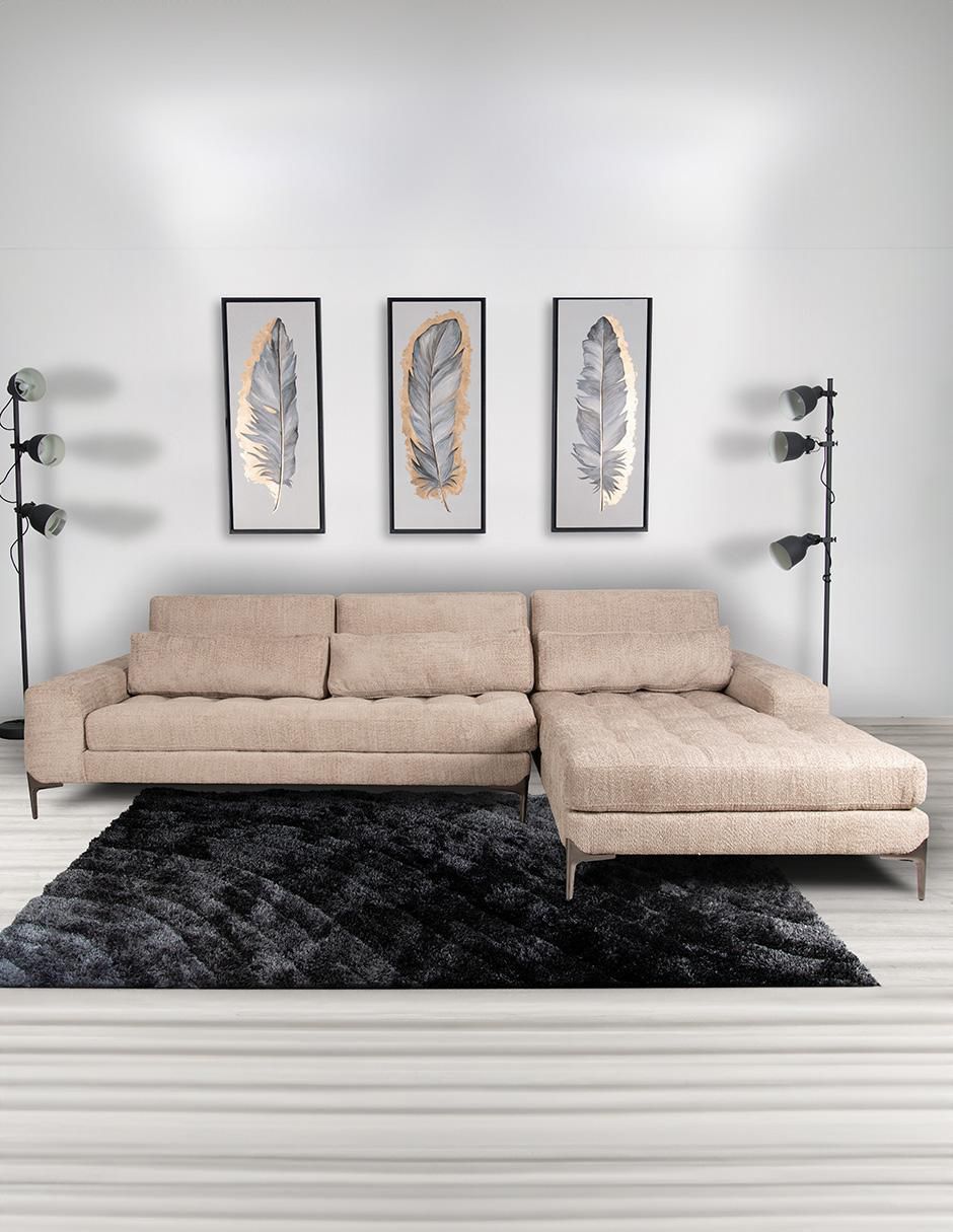 Sala modular derecha gibra m & e muebles "de" poliéster