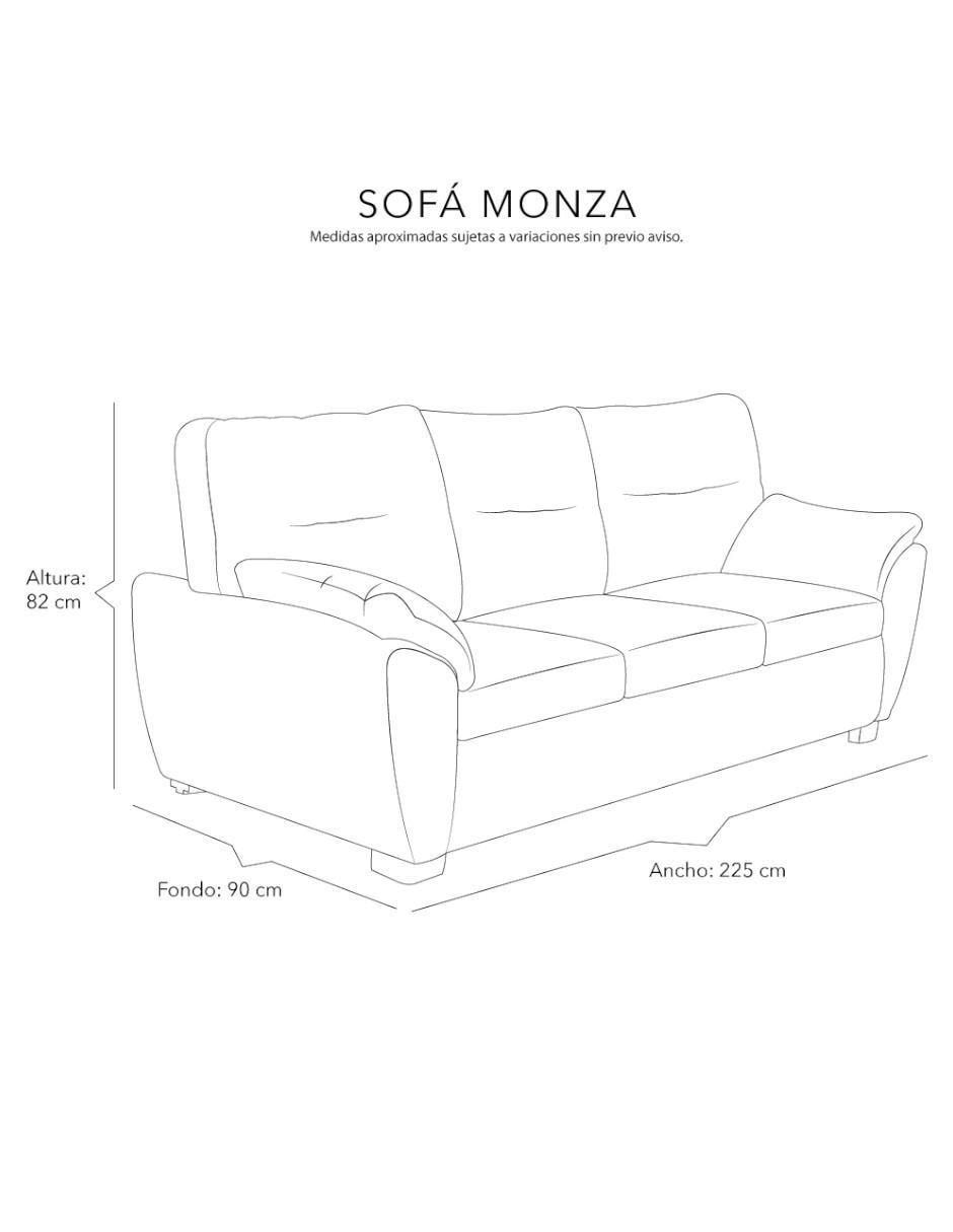 Sala 3 piezas Monza Dicasa de madera