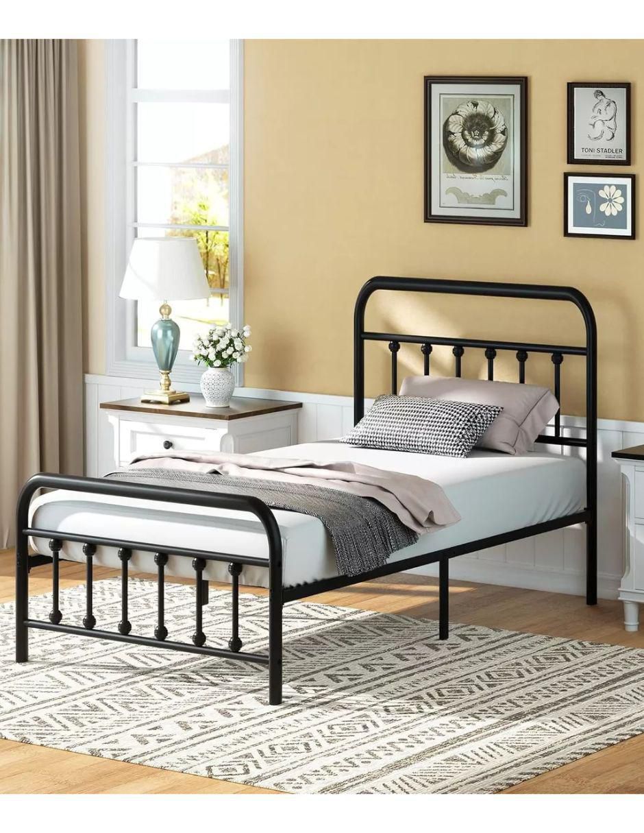 Base para cama de metal individual 2