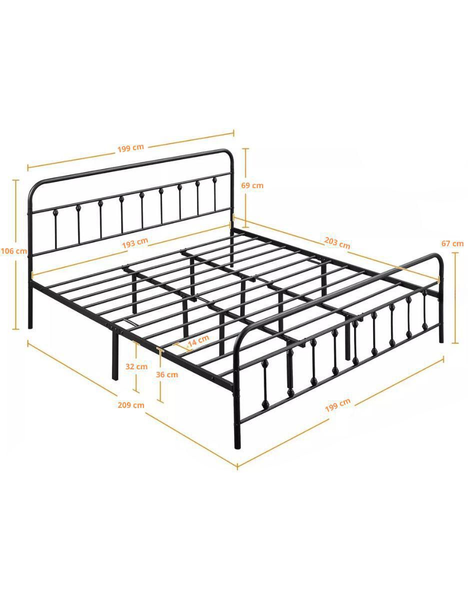Base para cama de metal King Size 10