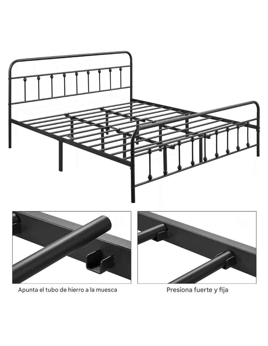 Base para cama de metal King Size 5