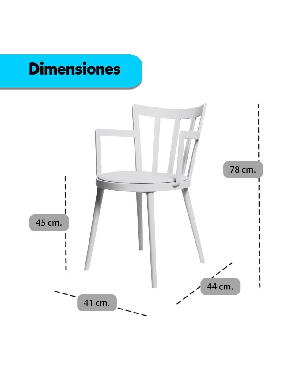 Set de sillas 4 piezas 8