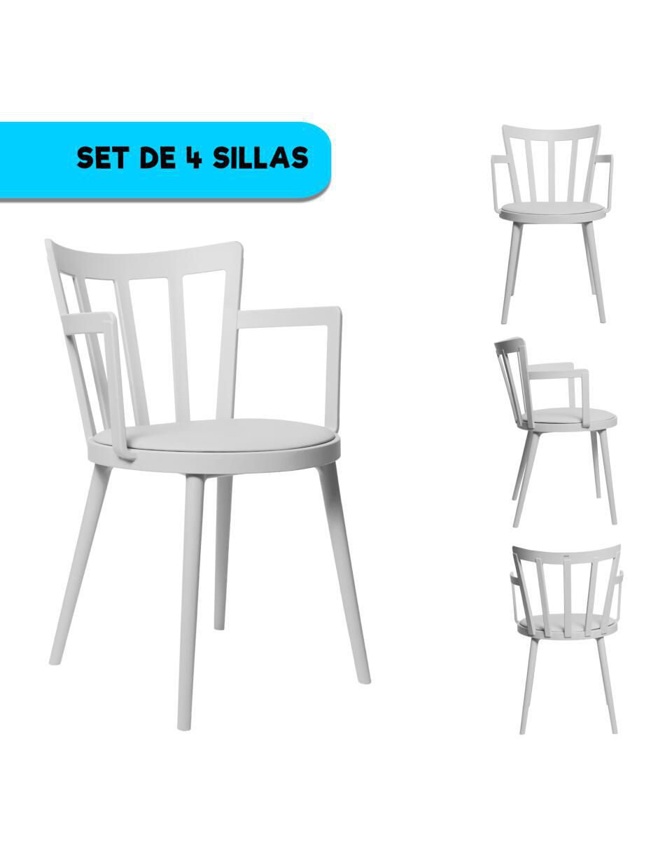 Set de sillas 4 piezas 4
