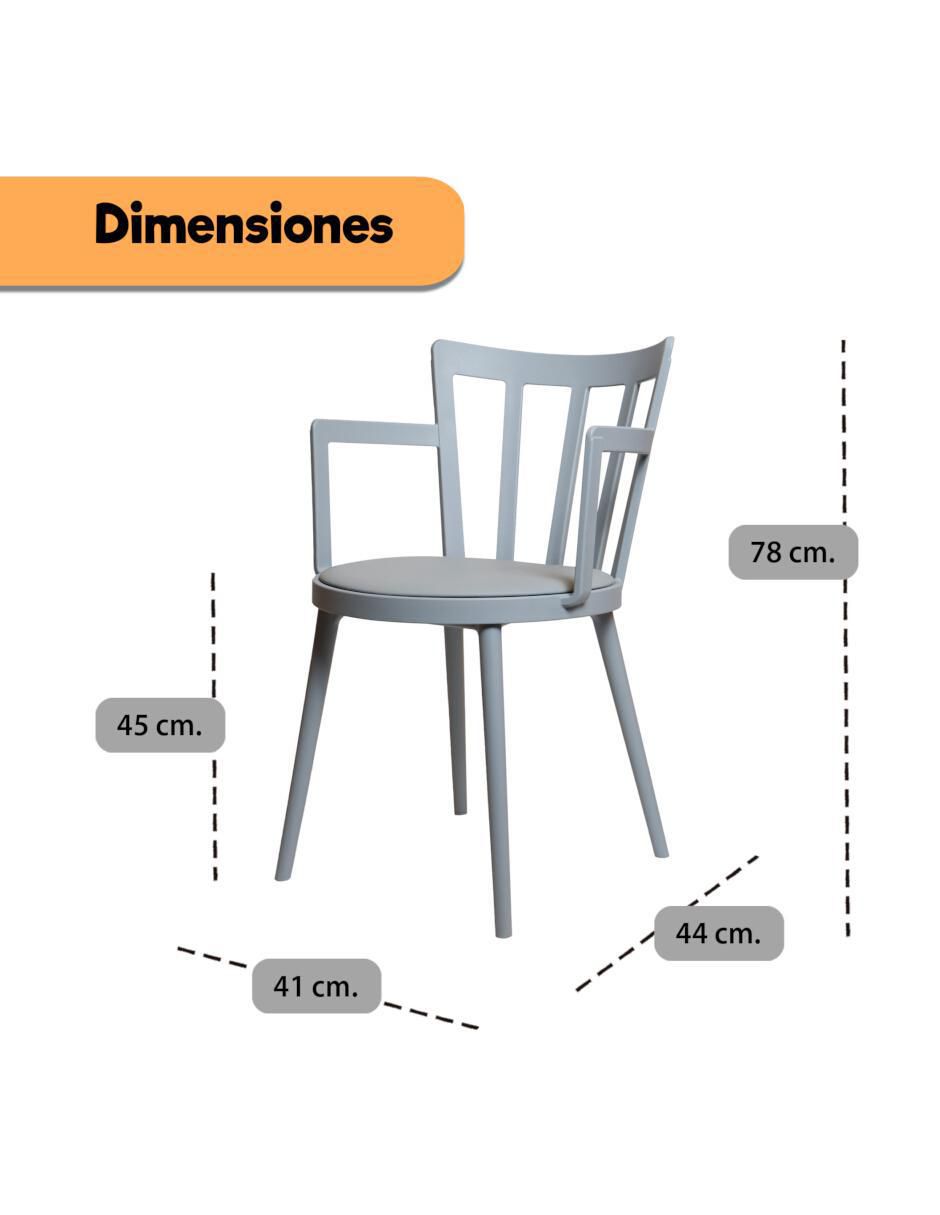 Juego de sillas 4 "piezas" interior/exterior eke life home "de" mezcla de materiales adulto