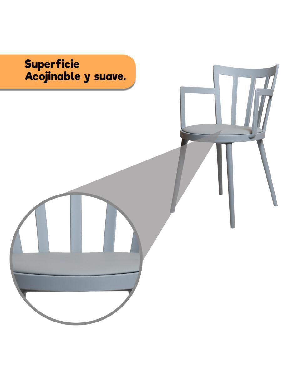 Juego de sillas 4 "piezas" interior/exterior eke life home "de" mezcla de materiales adulto