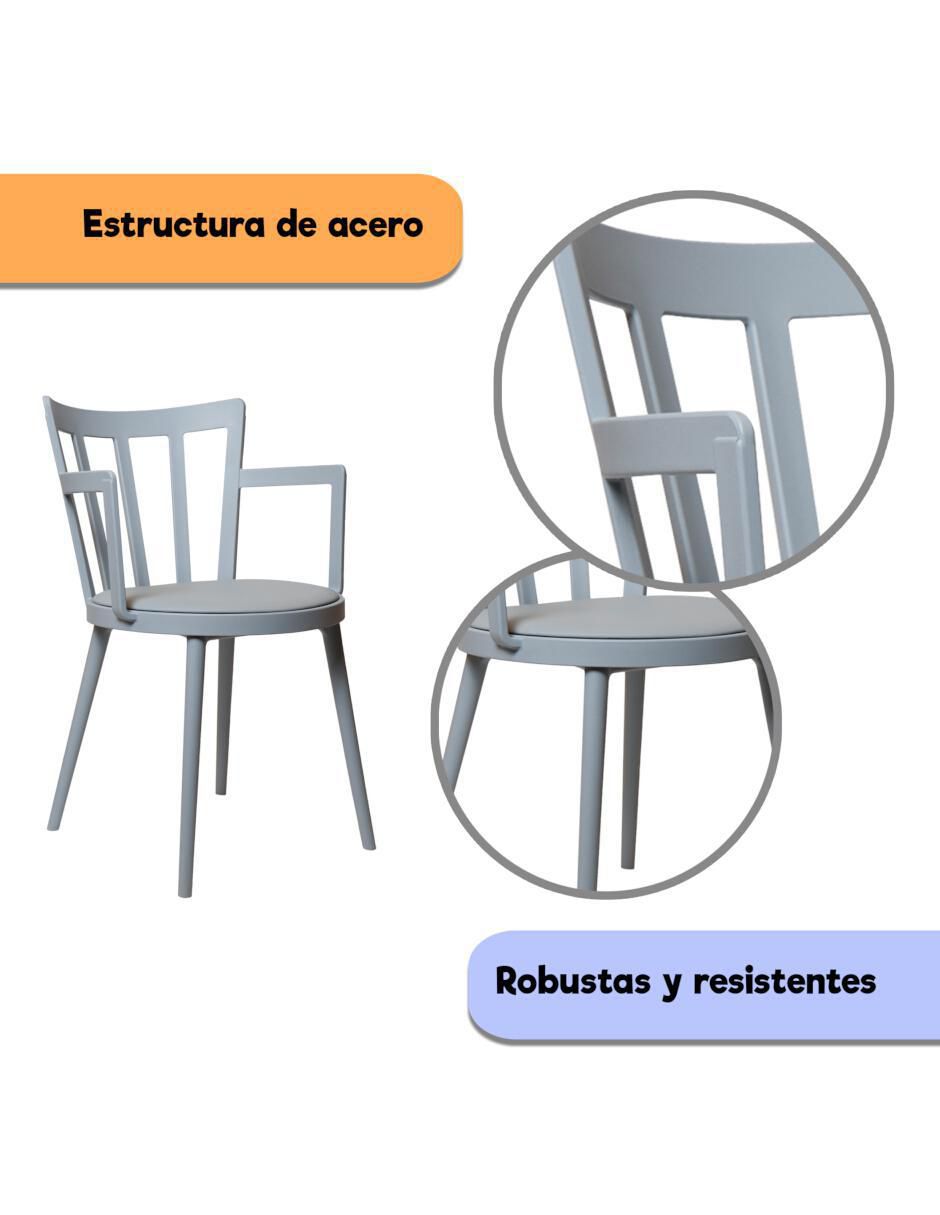 Juego de sillas 4 "piezas" interior/exterior eke life home "de" mezcla de materiales adulto