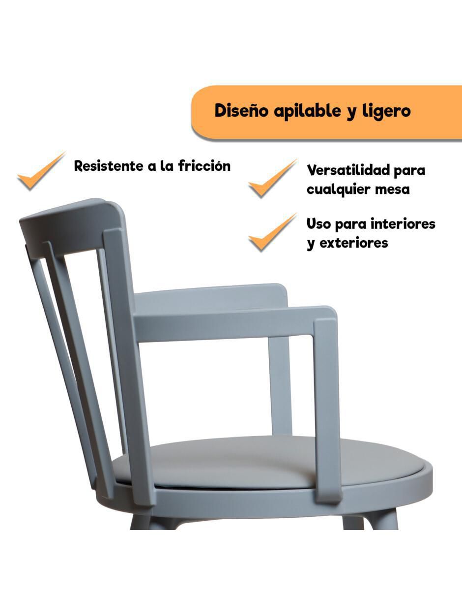 Juego de sillas 4 "piezas" interior/exterior eke life home "de" mezcla de materiales adulto