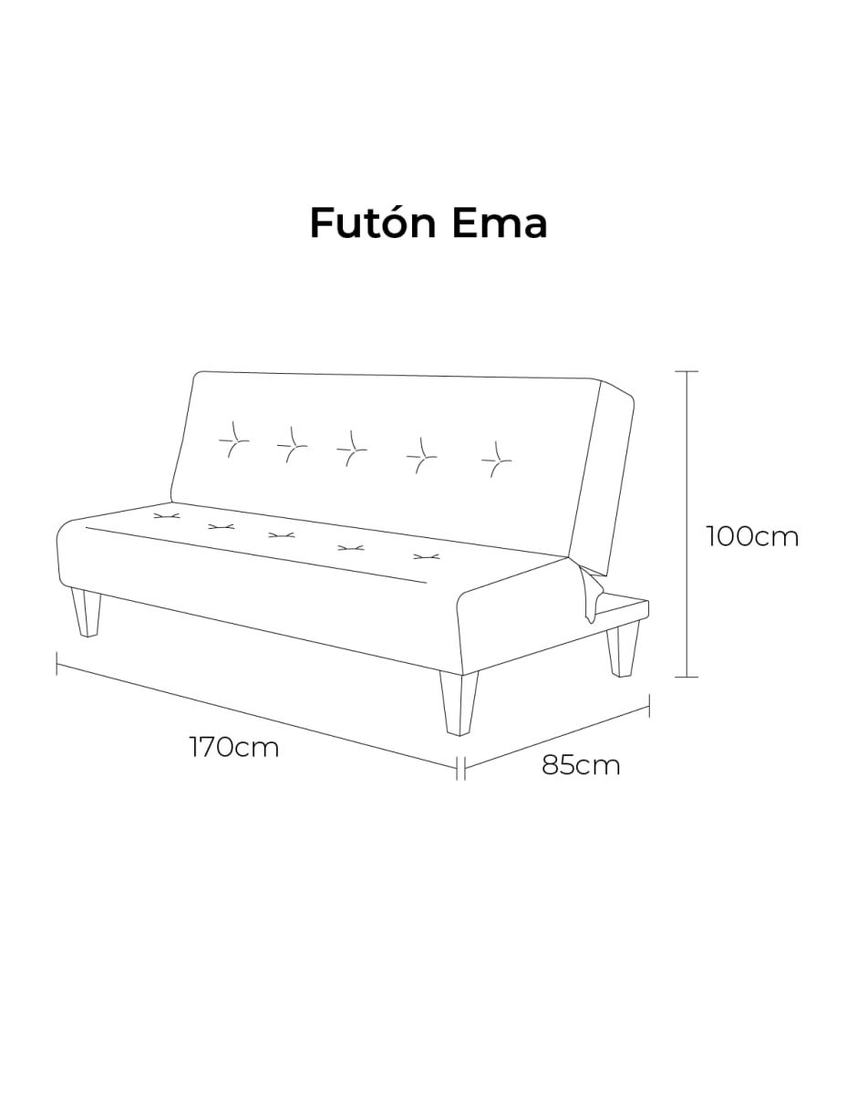 Sofá cama Ema de madera 7