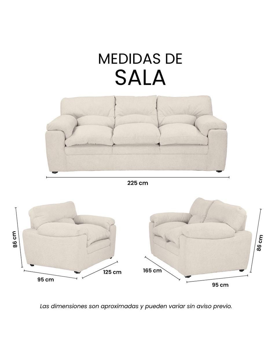 Sala 3 piezas Cosmo Trinity de madera