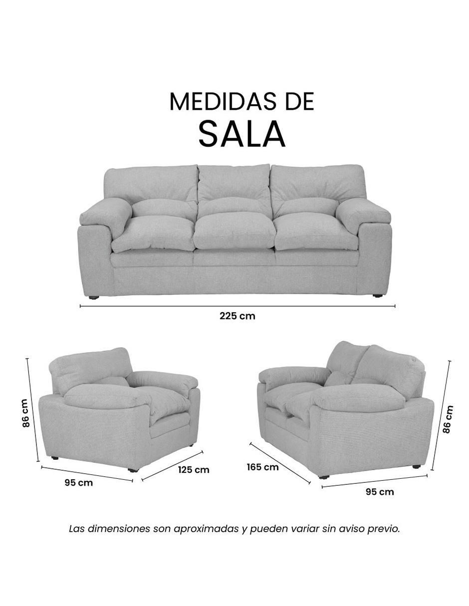 Sala 3 piezas Cosmo de madera 6