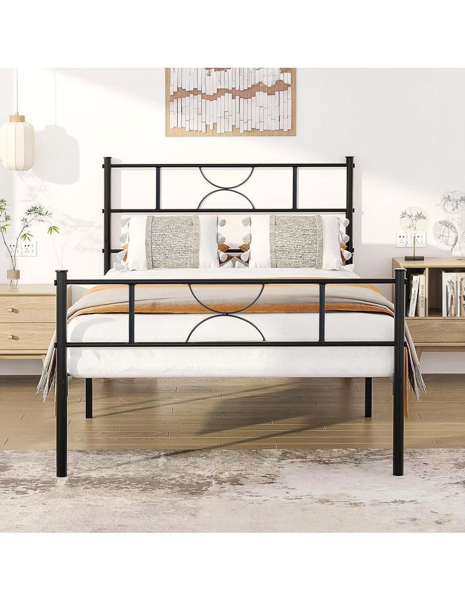 Base para cama armable de metal individual 2