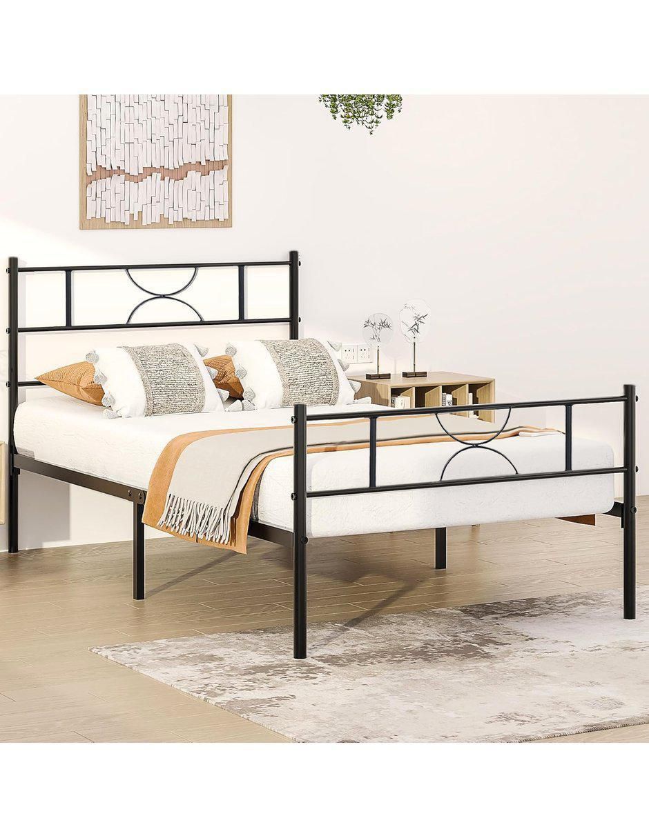 Base para cama armable de metal individual 3