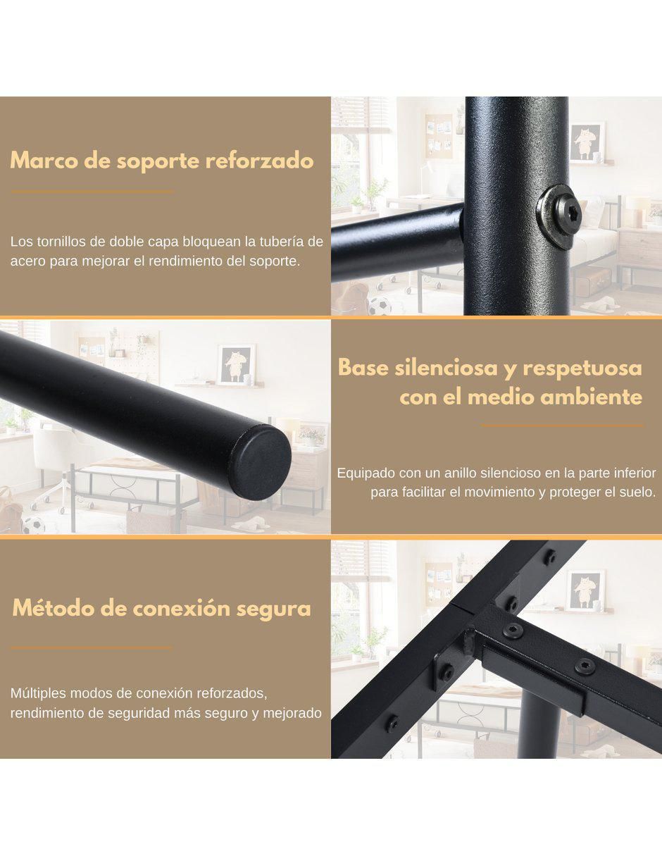 Base para cama armable de metal individual 8