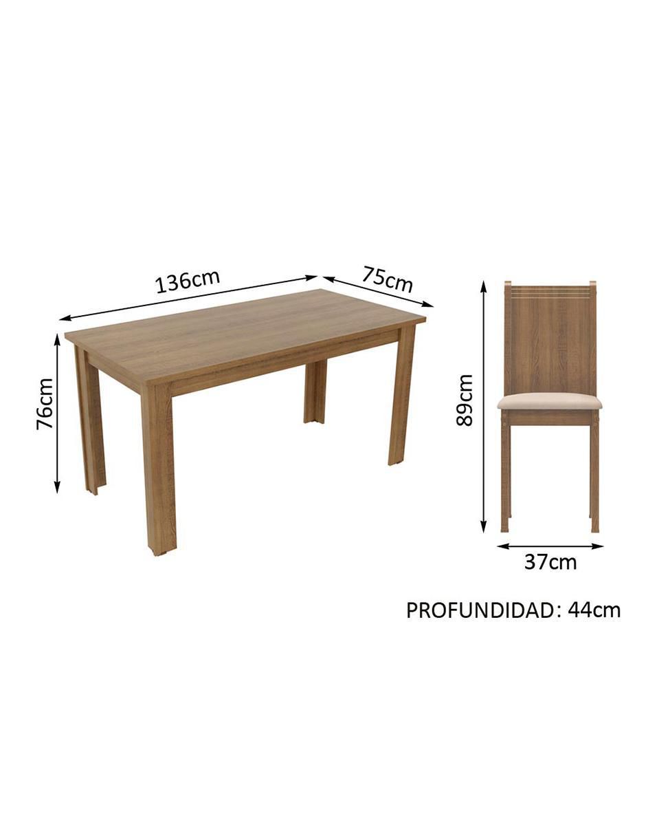 Comedor Rosie para 4 personas de MDP 9
