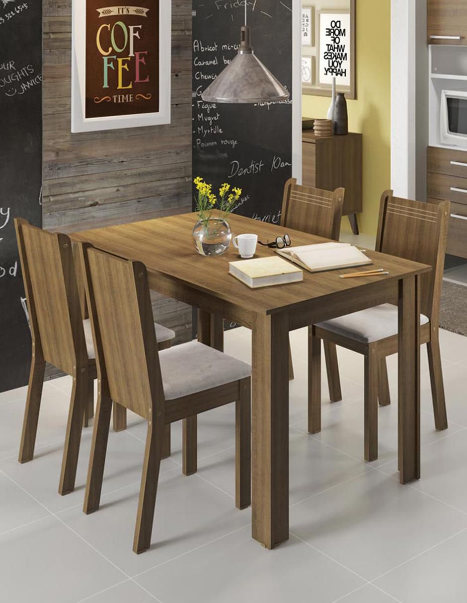 Comedor Rosie para 4 personas de MDP 4