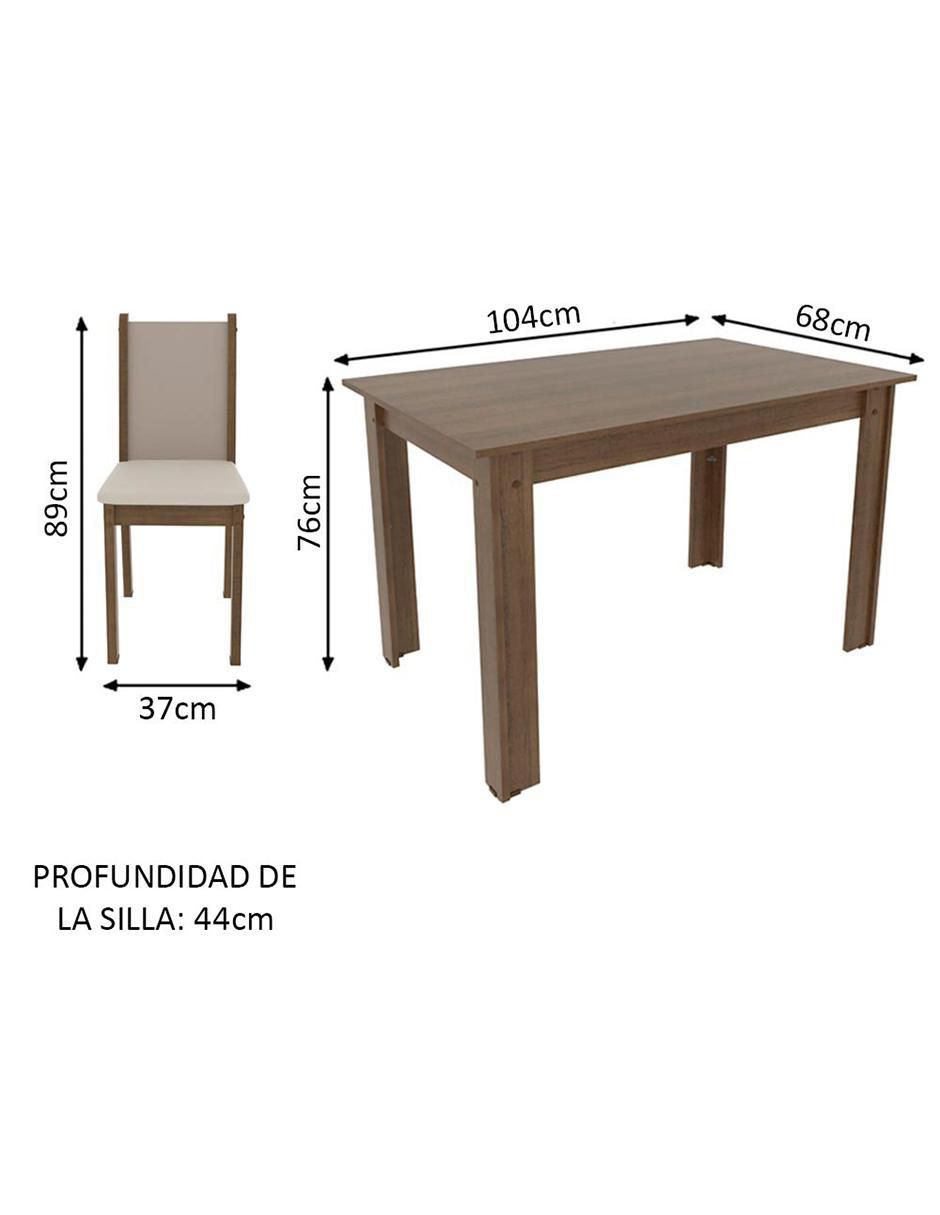 Comedor Cíntia para 4 personas de MDP 10