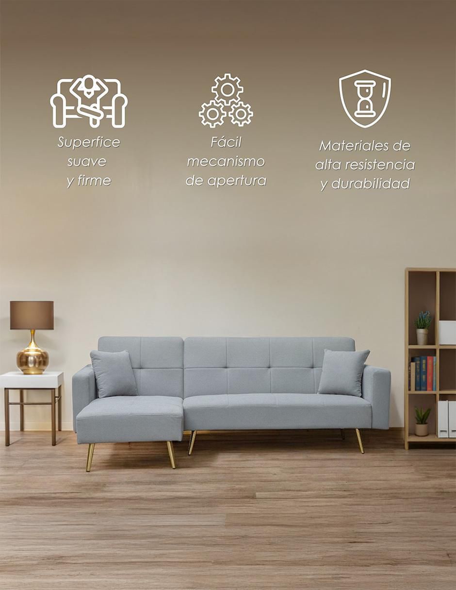 Sofá 4 plazas l ilios innova "de" madera