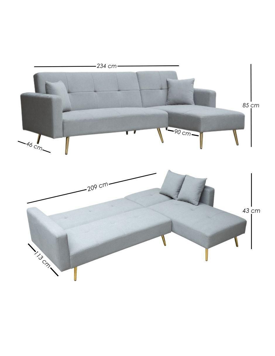Sofá 4 plazas l ilios innova "de" madera
