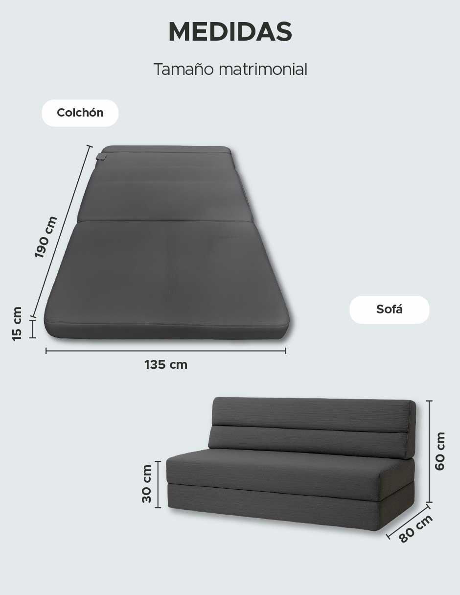 "futón/sofá cama" sí sofá cama plegable skycare "de" espuma comprimida