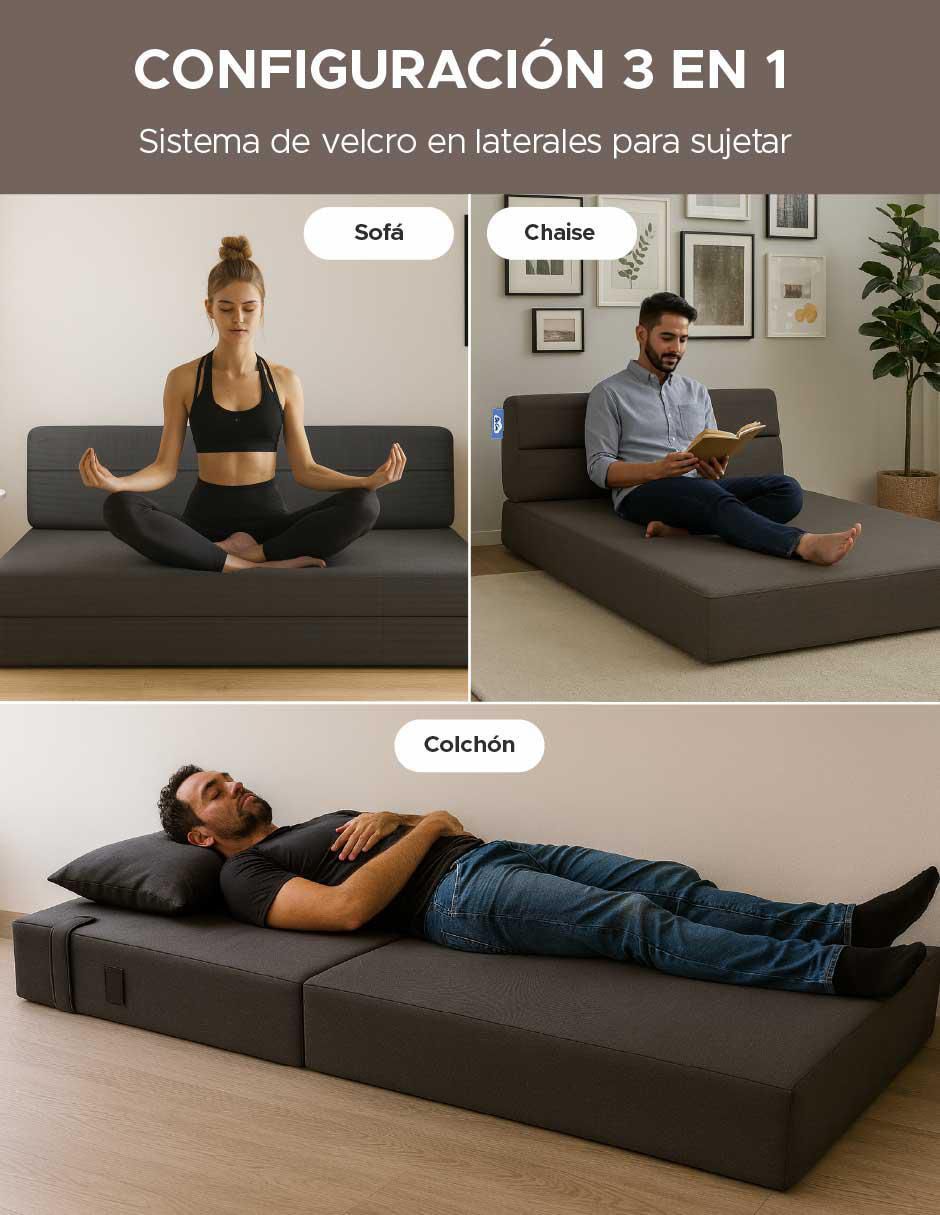 "futón/sofá cama" sí sofá cama plegable skycare "de" espuma comprimida