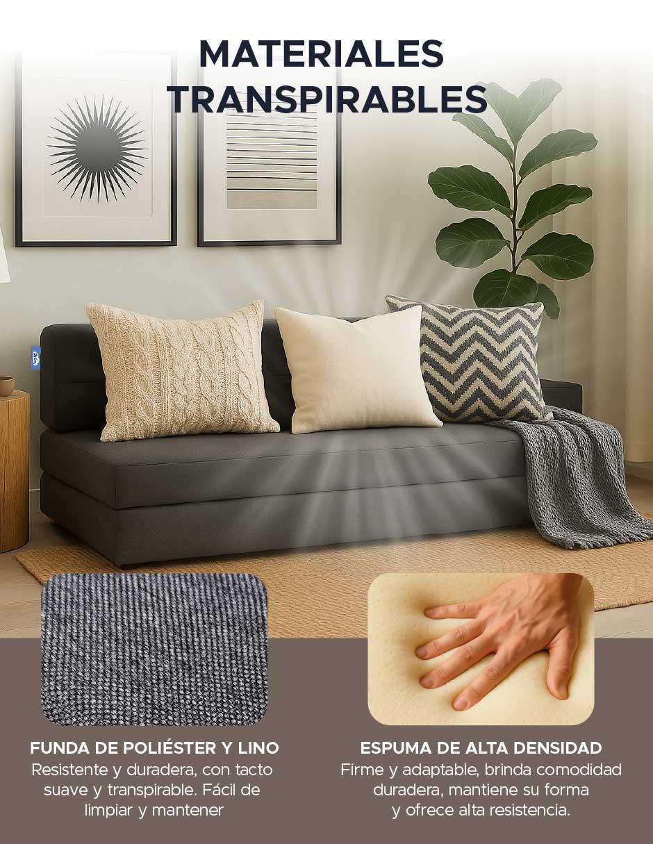 "futón/sofá cama" sí sofá cama plegable skycare "de" espuma comprimida