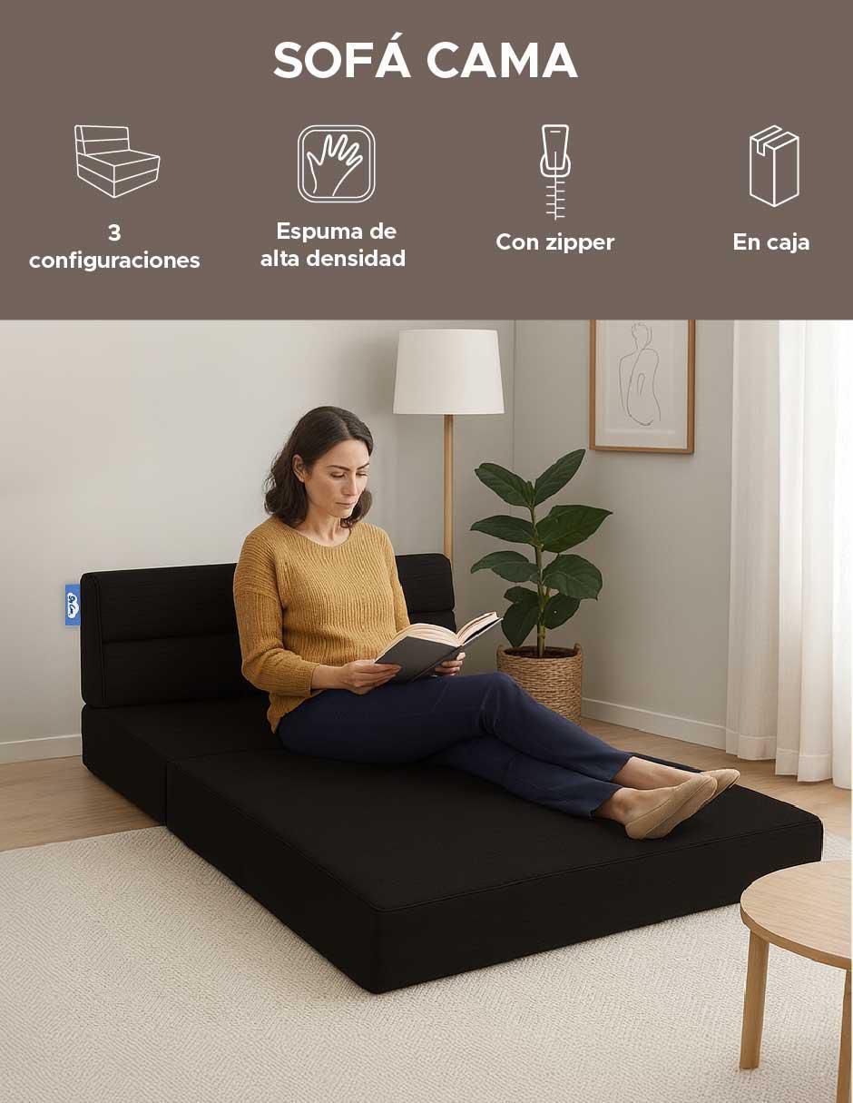 Sofá cama armable de espuma comprimida 6