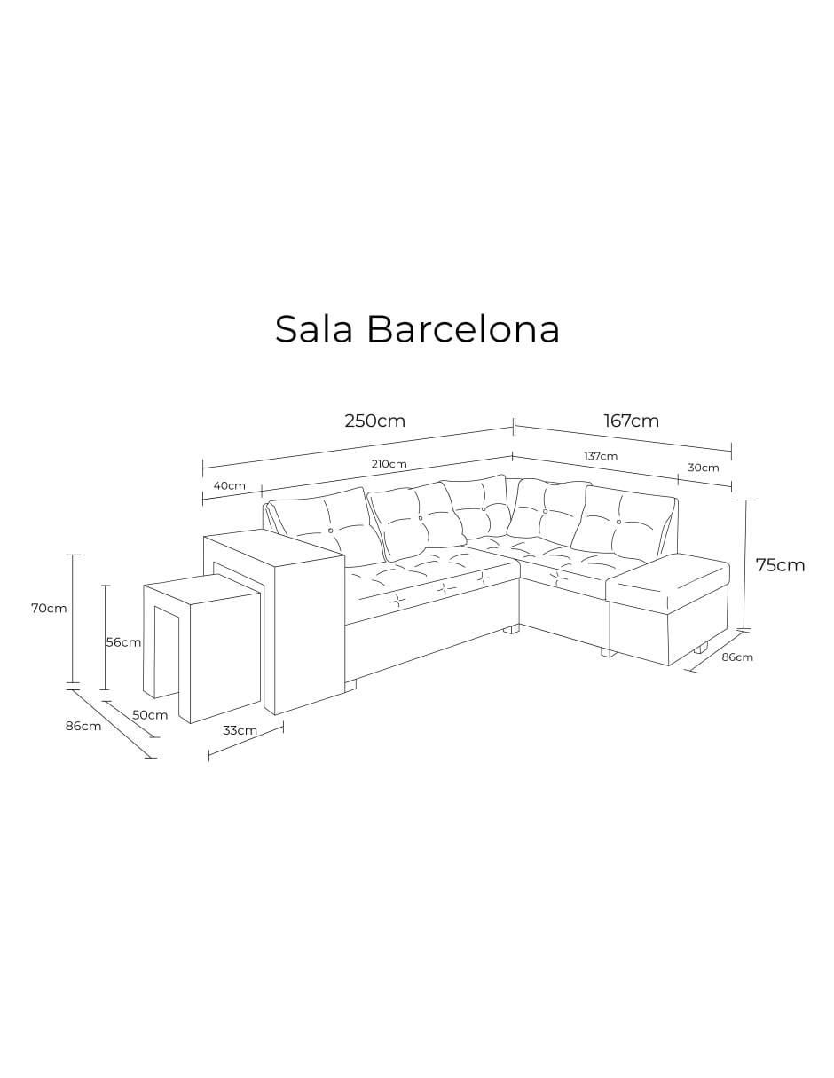 Sala modular Barcelona de madera pino 7