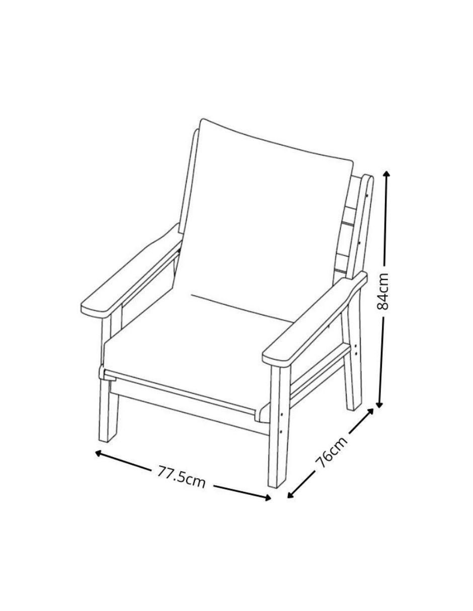 Silla 1 pieza Adirondack Rainer 4