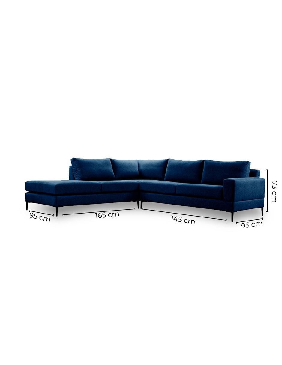 Sala modular izquierda Niagara de poliéster 7