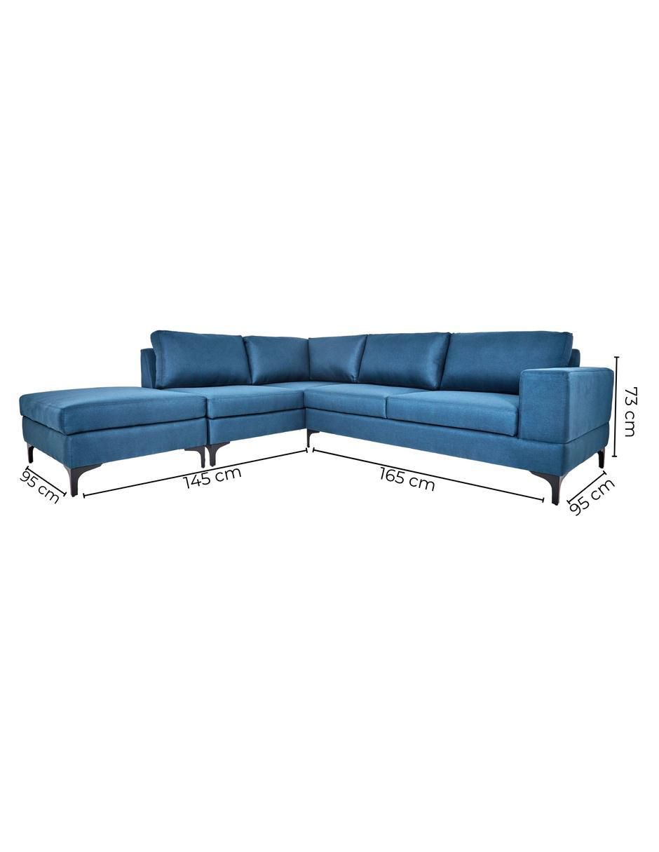 Sala modular izquierda Niagara de poliéster 6