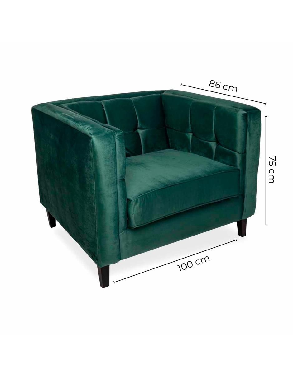 Sillón Madison de terciopelo 10