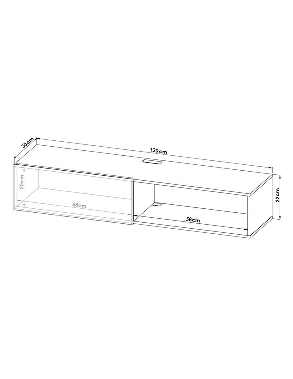 Mueble para TV Flotante de melamina 5