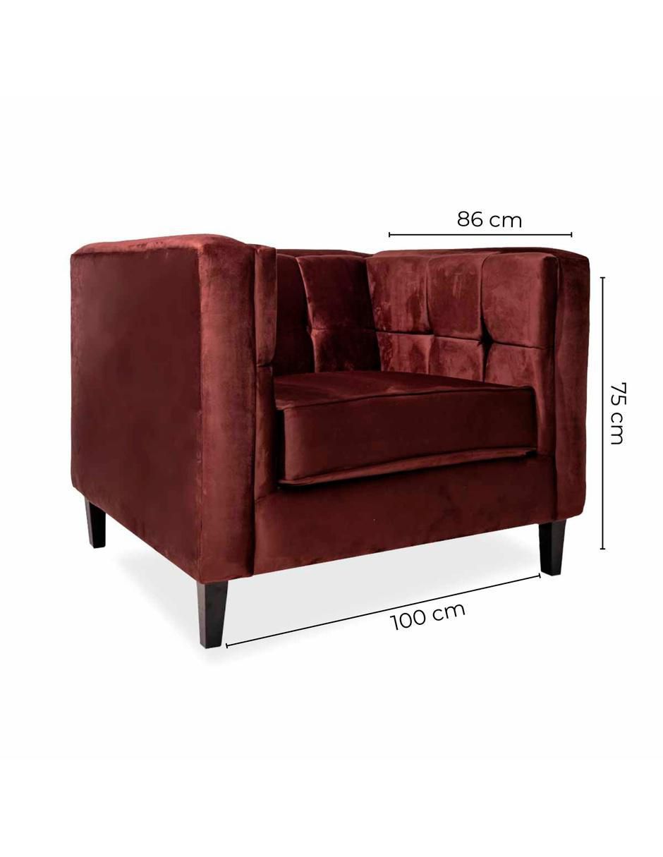 Sillón Madison de terciopelo 6